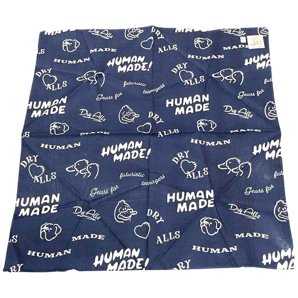 LARGE Human Made Navy Bandana